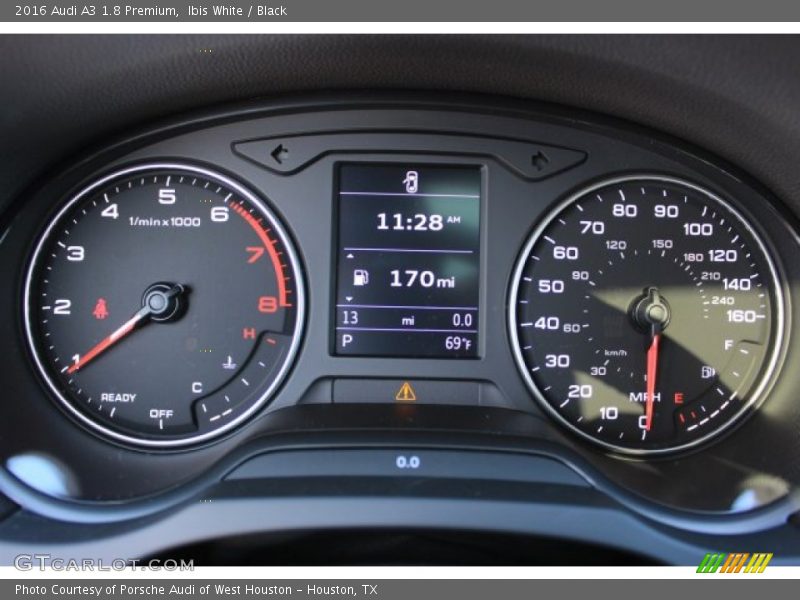 Ibis White / Black 2016 Audi A3 1.8 Premium