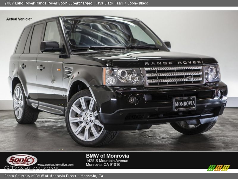 Java Black Pearl / Ebony Black 2007 Land Rover Range Rover Sport Supercharged