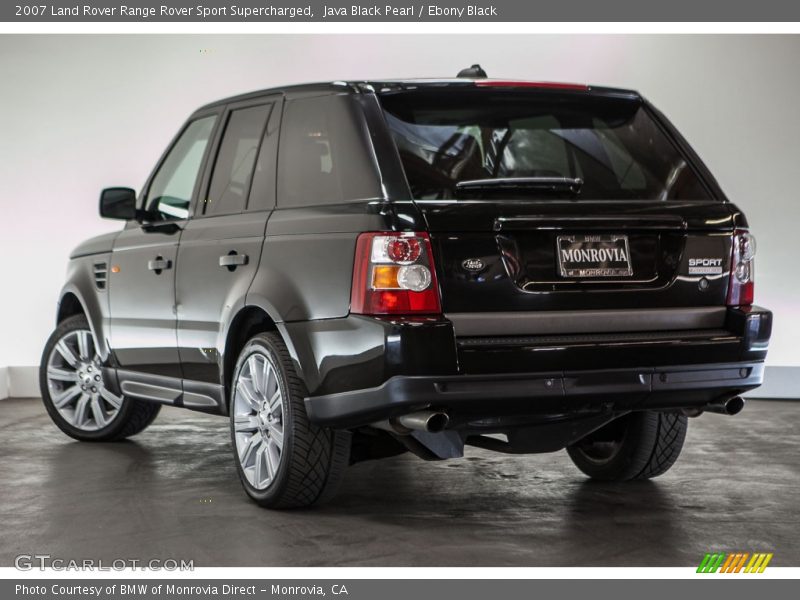 Java Black Pearl / Ebony Black 2007 Land Rover Range Rover Sport Supercharged