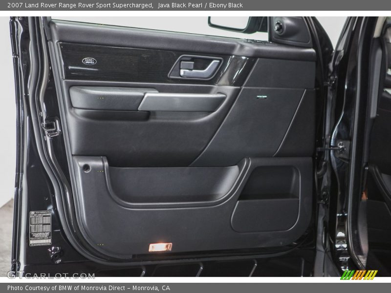 Java Black Pearl / Ebony Black 2007 Land Rover Range Rover Sport Supercharged