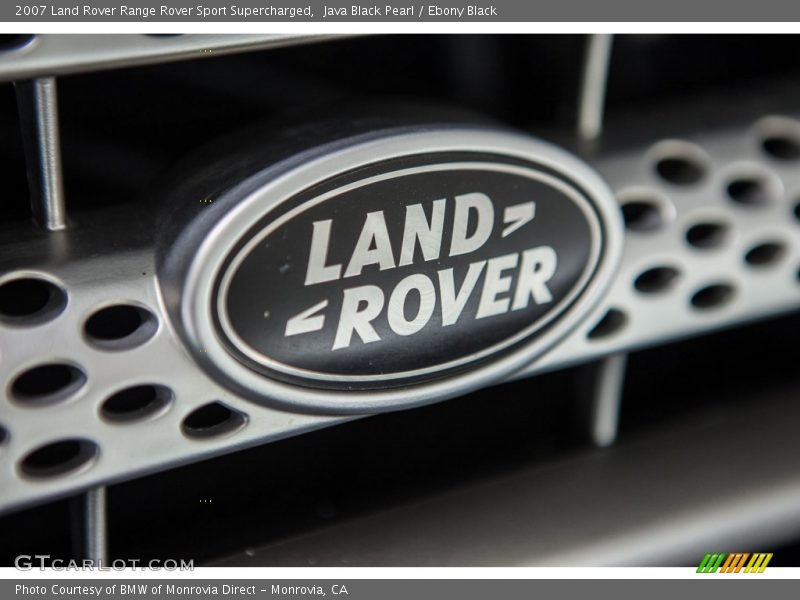 Java Black Pearl / Ebony Black 2007 Land Rover Range Rover Sport Supercharged