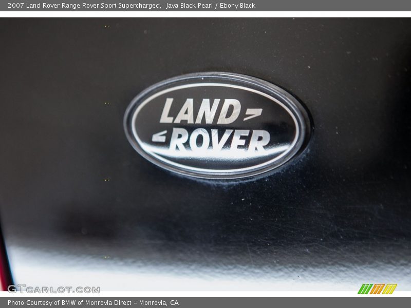 Java Black Pearl / Ebony Black 2007 Land Rover Range Rover Sport Supercharged