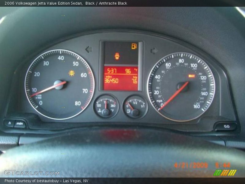 Black / Anthracite Black 2006 Volkswagen Jetta Value Edition Sedan