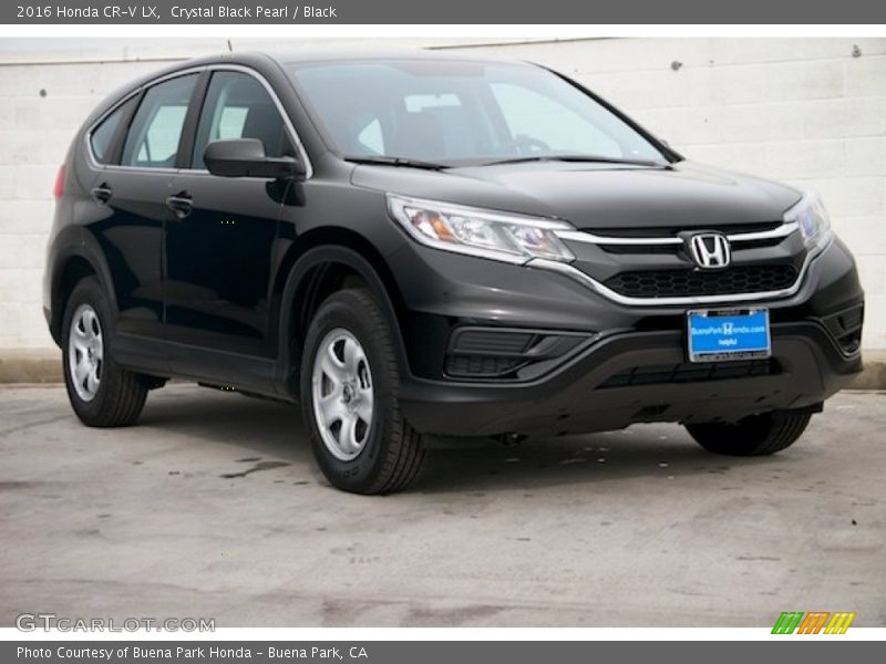 Crystal Black Pearl / Black 2016 Honda CR-V LX