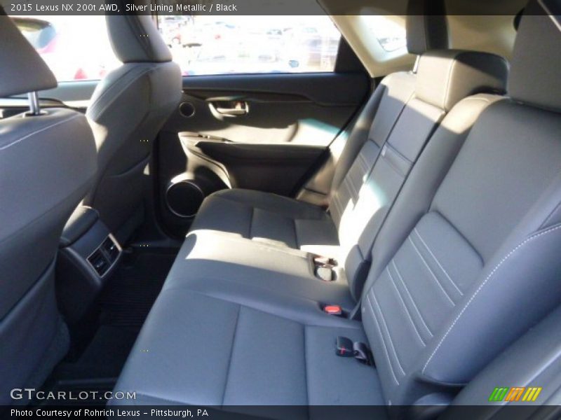 Silver Lining Metallic / Black 2015 Lexus NX 200t AWD