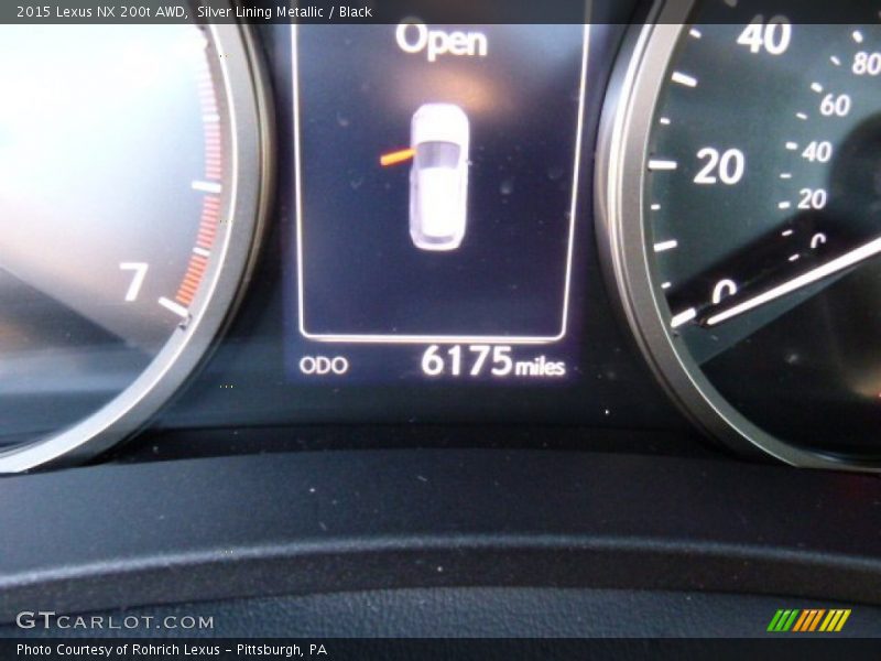 Silver Lining Metallic / Black 2015 Lexus NX 200t AWD