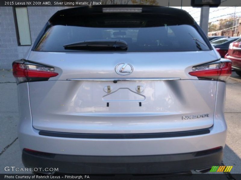 Silver Lining Metallic / Black 2015 Lexus NX 200t AWD