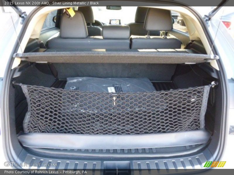 Silver Lining Metallic / Black 2015 Lexus NX 200t AWD