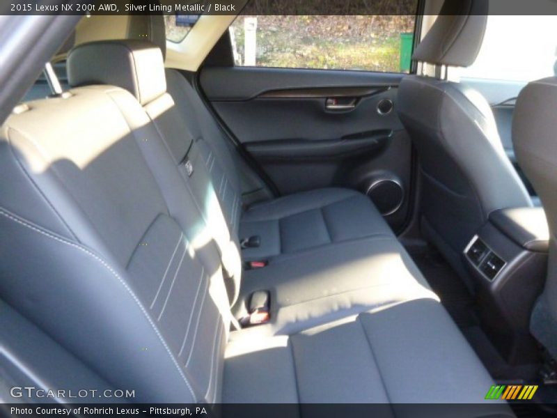 Silver Lining Metallic / Black 2015 Lexus NX 200t AWD