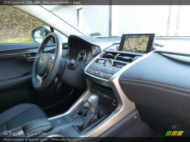 Silver Lining Metallic / Black 2015 Lexus NX 200t AWD