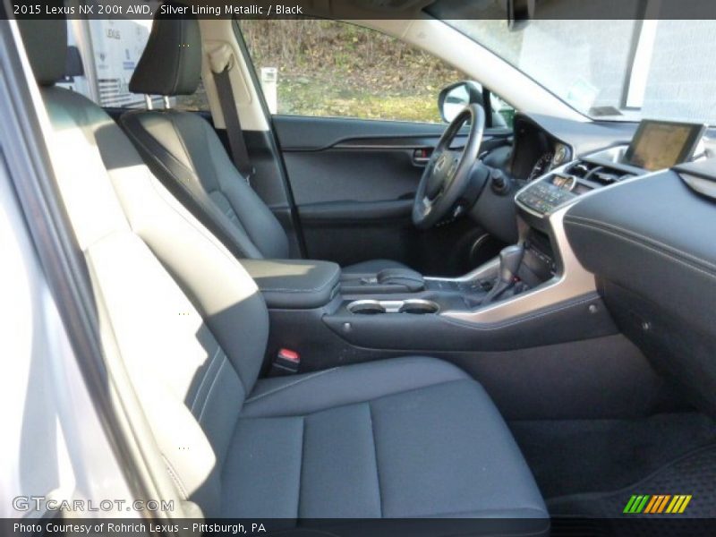 Silver Lining Metallic / Black 2015 Lexus NX 200t AWD