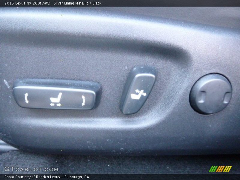 Silver Lining Metallic / Black 2015 Lexus NX 200t AWD