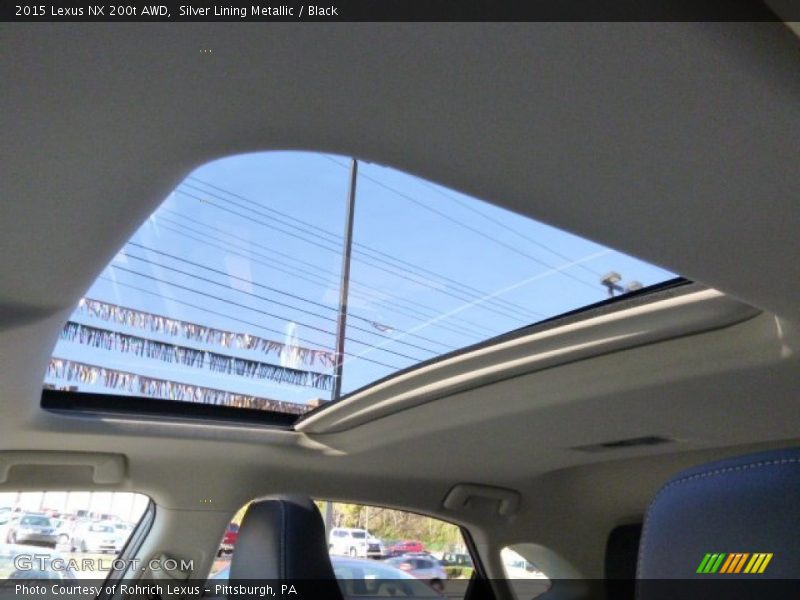 Silver Lining Metallic / Black 2015 Lexus NX 200t AWD