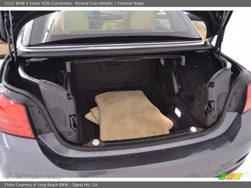 Mineral Grey Metallic / Venetian Beige 2015 BMW 4 Series 428i Convertible
