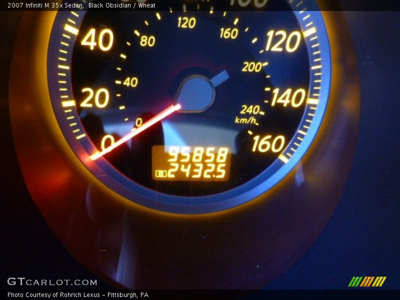Black Obsidian / Wheat 2007 Infiniti M 35x Sedan