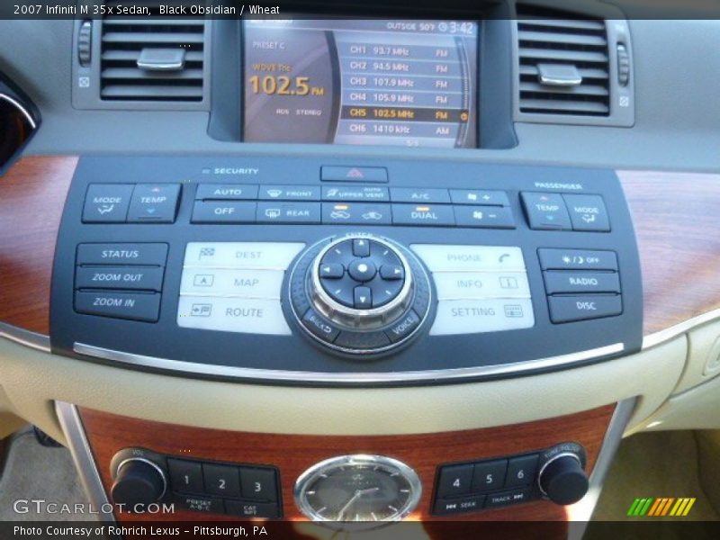 Black Obsidian / Wheat 2007 Infiniti M 35x Sedan