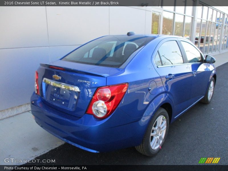 Kinetic Blue Metallic / Jet Black/Brick 2016 Chevrolet Sonic LT Sedan