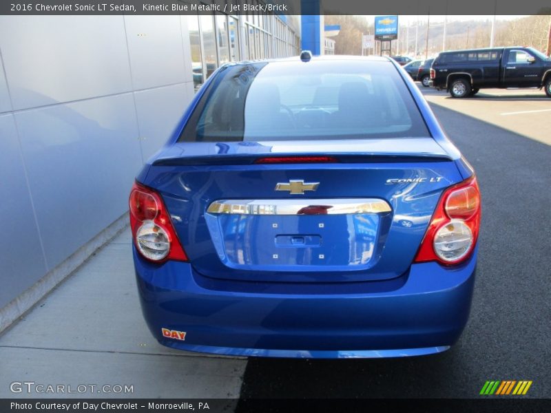 Kinetic Blue Metallic / Jet Black/Brick 2016 Chevrolet Sonic LT Sedan
