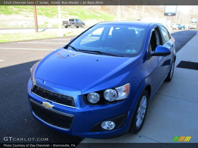 Kinetic Blue Metallic / Jet Black/Brick 2016 Chevrolet Sonic LT Sedan
