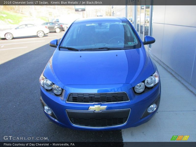 Kinetic Blue Metallic / Jet Black/Brick 2016 Chevrolet Sonic LT Sedan