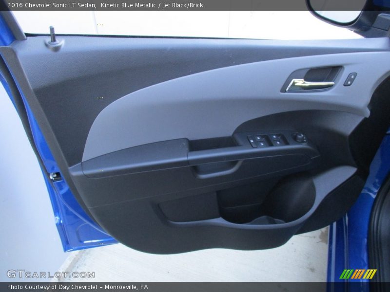 Kinetic Blue Metallic / Jet Black/Brick 2016 Chevrolet Sonic LT Sedan