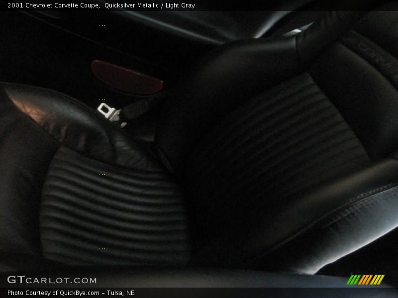 Quicksilver Metallic / Light Gray 2001 Chevrolet Corvette Coupe