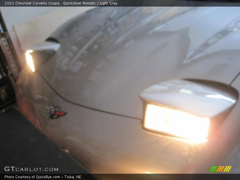 Quicksilver Metallic / Light Gray 2001 Chevrolet Corvette Coupe