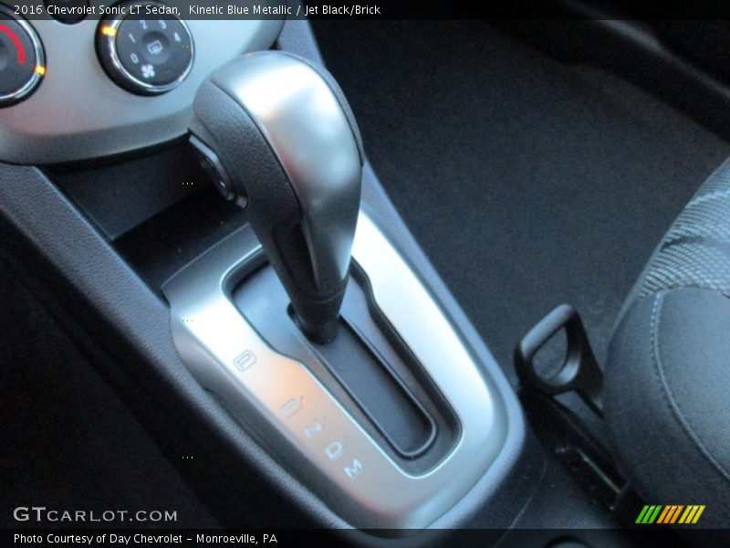 Kinetic Blue Metallic / Jet Black/Brick 2016 Chevrolet Sonic LT Sedan