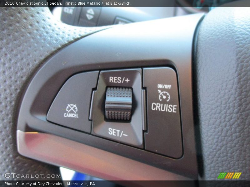 Kinetic Blue Metallic / Jet Black/Brick 2016 Chevrolet Sonic LT Sedan