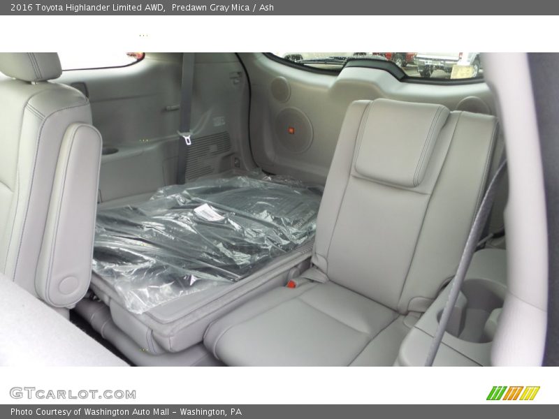 Rear Seat of 2016 Highlander Limited AWD
