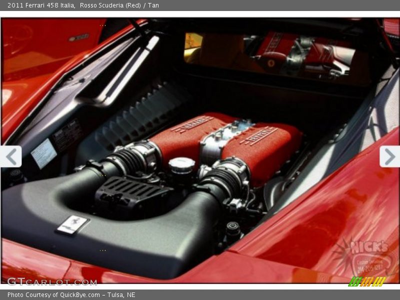 Rosso Scuderia (Red) / Tan 2011 Ferrari 458 Italia