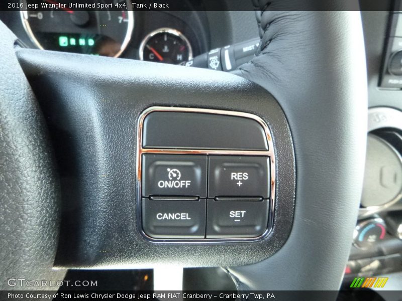Tank / Black 2016 Jeep Wrangler Unlimited Sport 4x4
