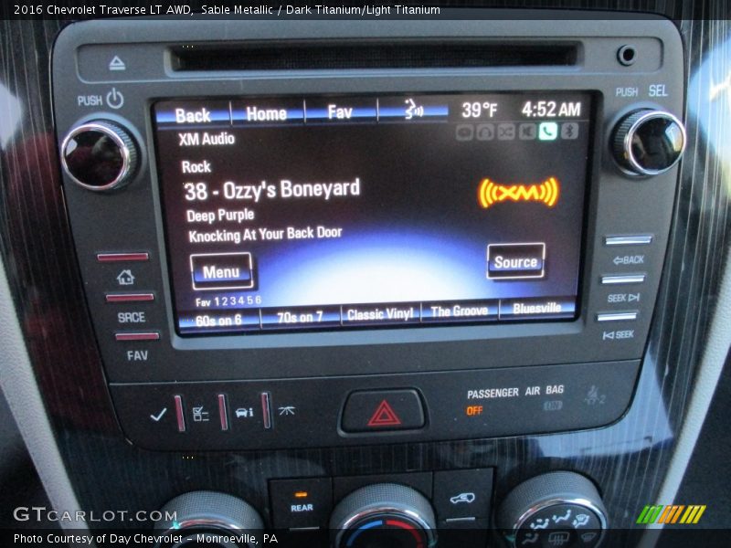 Sable Metallic / Dark Titanium/Light Titanium 2016 Chevrolet Traverse LT AWD