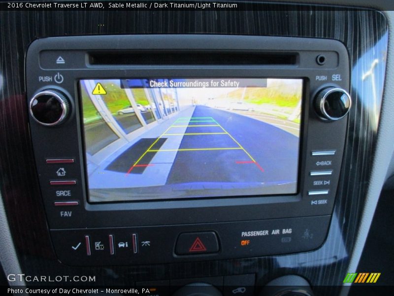 Sable Metallic / Dark Titanium/Light Titanium 2016 Chevrolet Traverse LT AWD