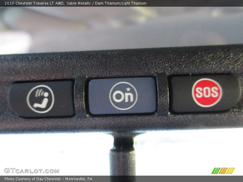 Sable Metallic / Dark Titanium/Light Titanium 2016 Chevrolet Traverse LT AWD