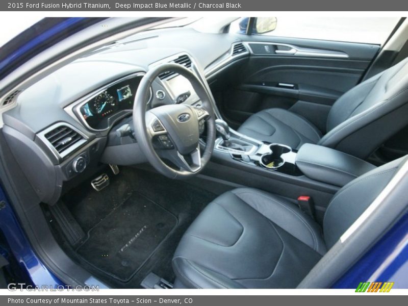 Charcoal Black Interior - 2015 Fusion Hybrid Titanium 