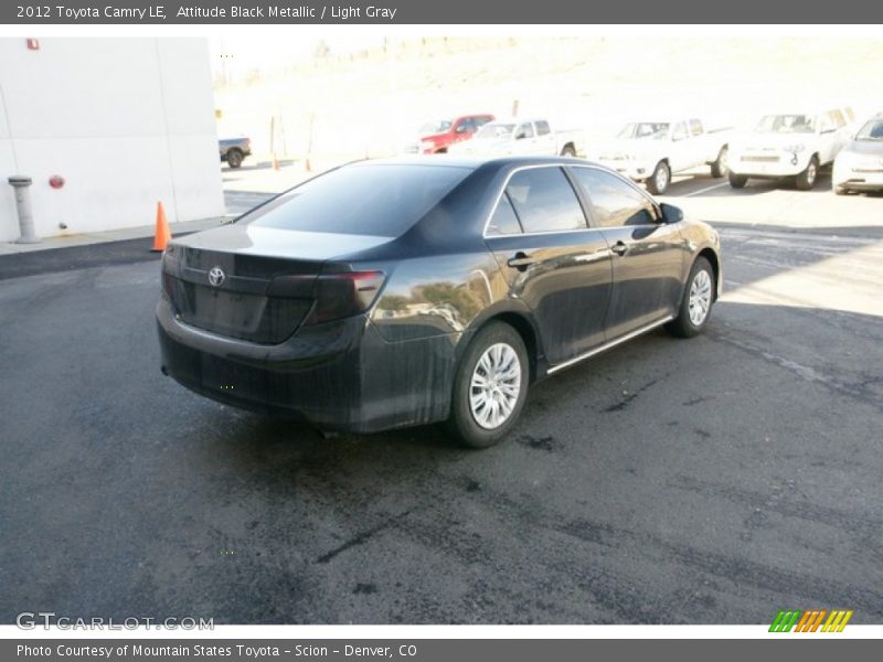 Attitude Black Metallic / Light Gray 2012 Toyota Camry LE