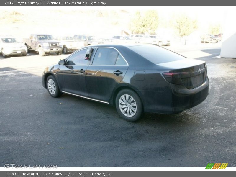 Attitude Black Metallic / Light Gray 2012 Toyota Camry LE