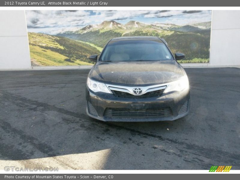 Attitude Black Metallic / Light Gray 2012 Toyota Camry LE