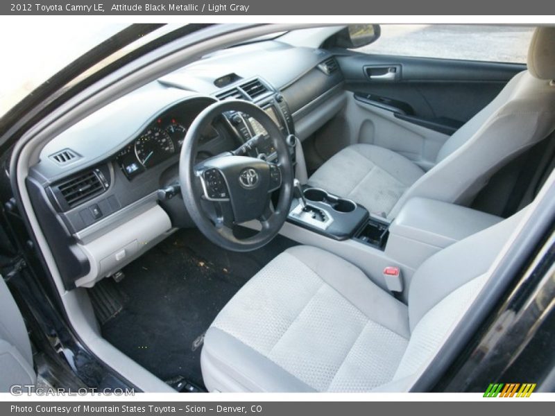 Attitude Black Metallic / Light Gray 2012 Toyota Camry LE