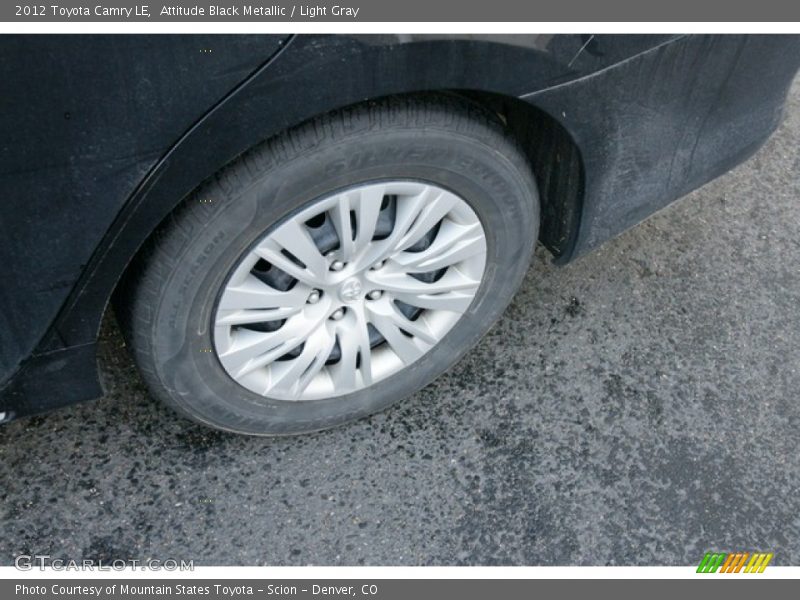 Attitude Black Metallic / Light Gray 2012 Toyota Camry LE