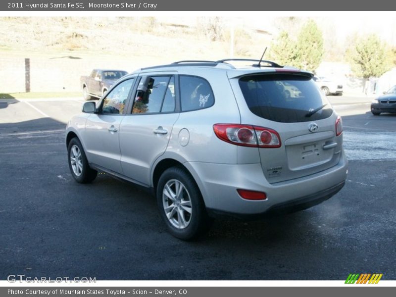 Moonstone Silver / Gray 2011 Hyundai Santa Fe SE