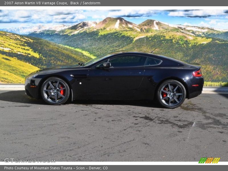 Black / Sandstorm 2007 Aston Martin V8 Vantage Coupe