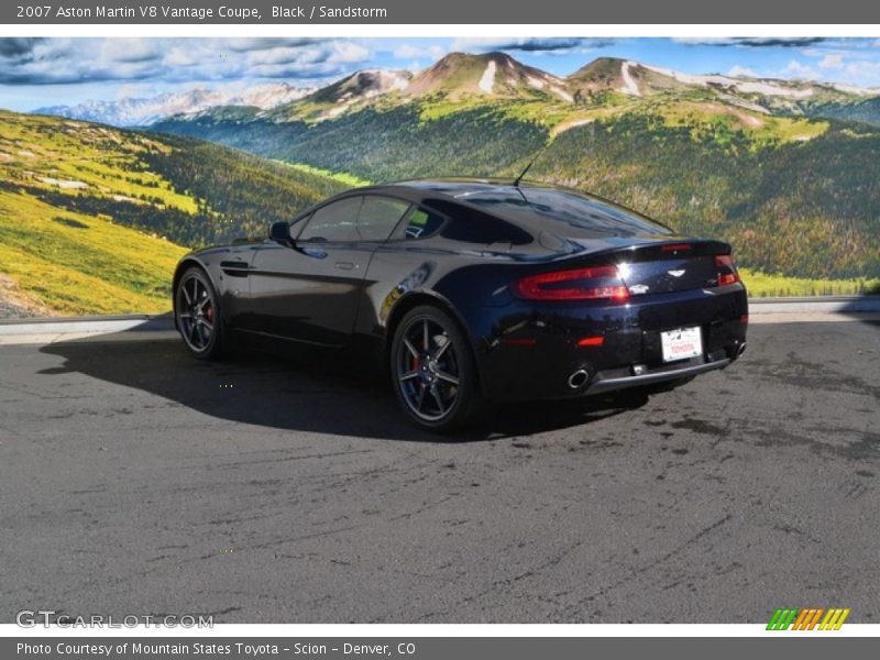 Black / Sandstorm 2007 Aston Martin V8 Vantage Coupe