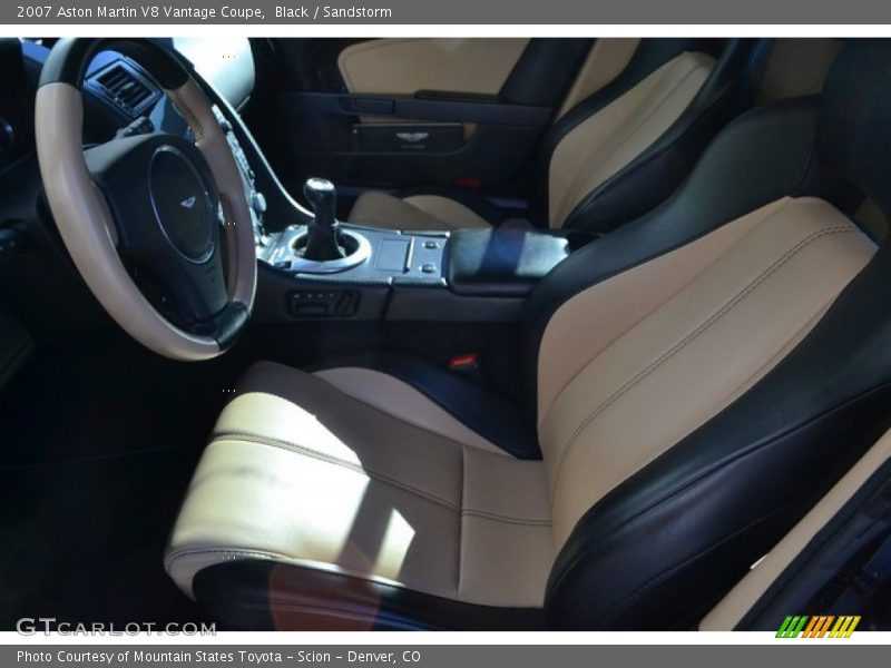 Black / Sandstorm 2007 Aston Martin V8 Vantage Coupe