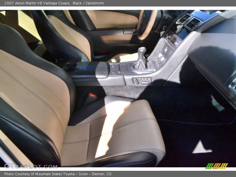 Black / Sandstorm 2007 Aston Martin V8 Vantage Coupe