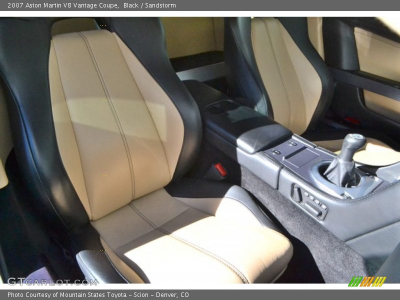 Black / Sandstorm 2007 Aston Martin V8 Vantage Coupe