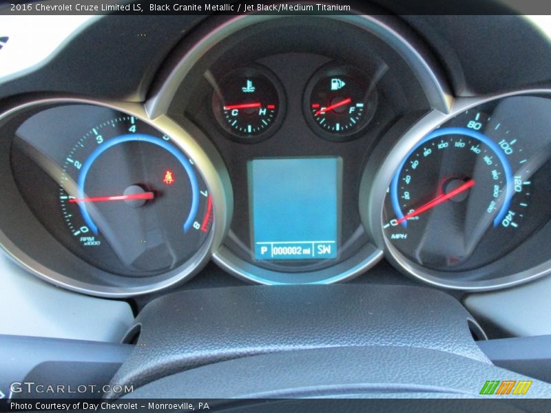 Black Granite Metallic / Jet Black/Medium Titanium 2016 Chevrolet Cruze Limited LS