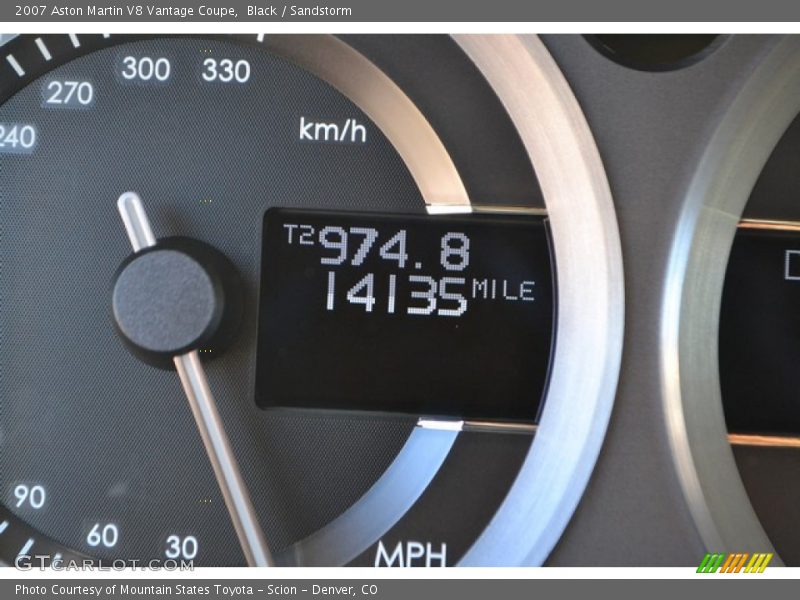 Black / Sandstorm 2007 Aston Martin V8 Vantage Coupe