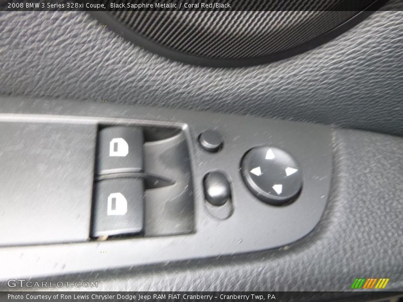 Black Sapphire Metallic / Coral Red/Black 2008 BMW 3 Series 328xi Coupe
